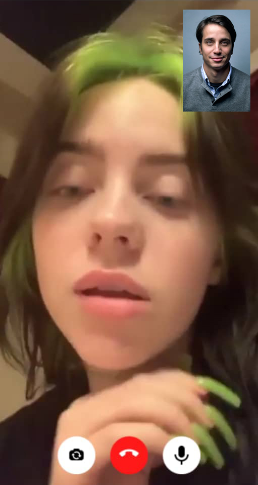 اسکرین شات 4 برنامه Billie Eilish Fake Video Call