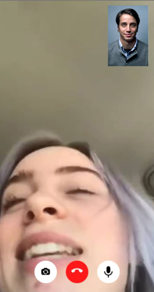 اسکرین شات 5 برنامه Billie Eilish Fake Video Call
