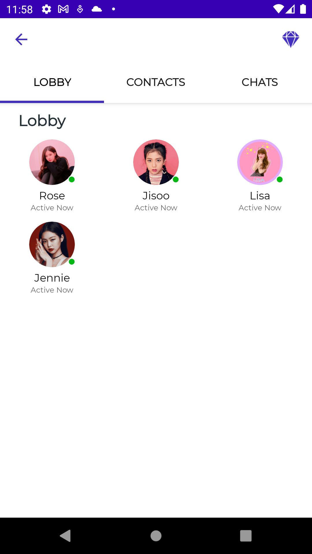 اسکرین شات 3 برنامه Blackpink Fake Video Call