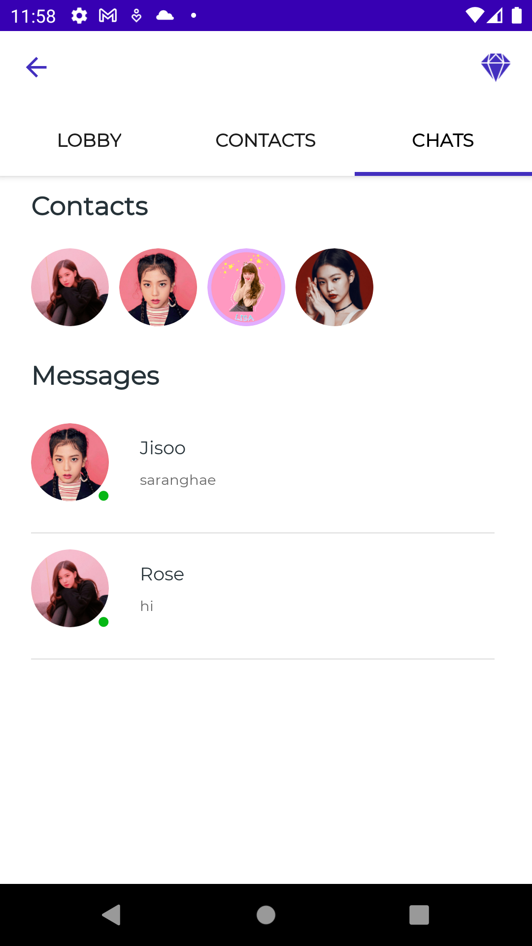 اسکرین شات 5 برنامه Blackpink Fake Video Call