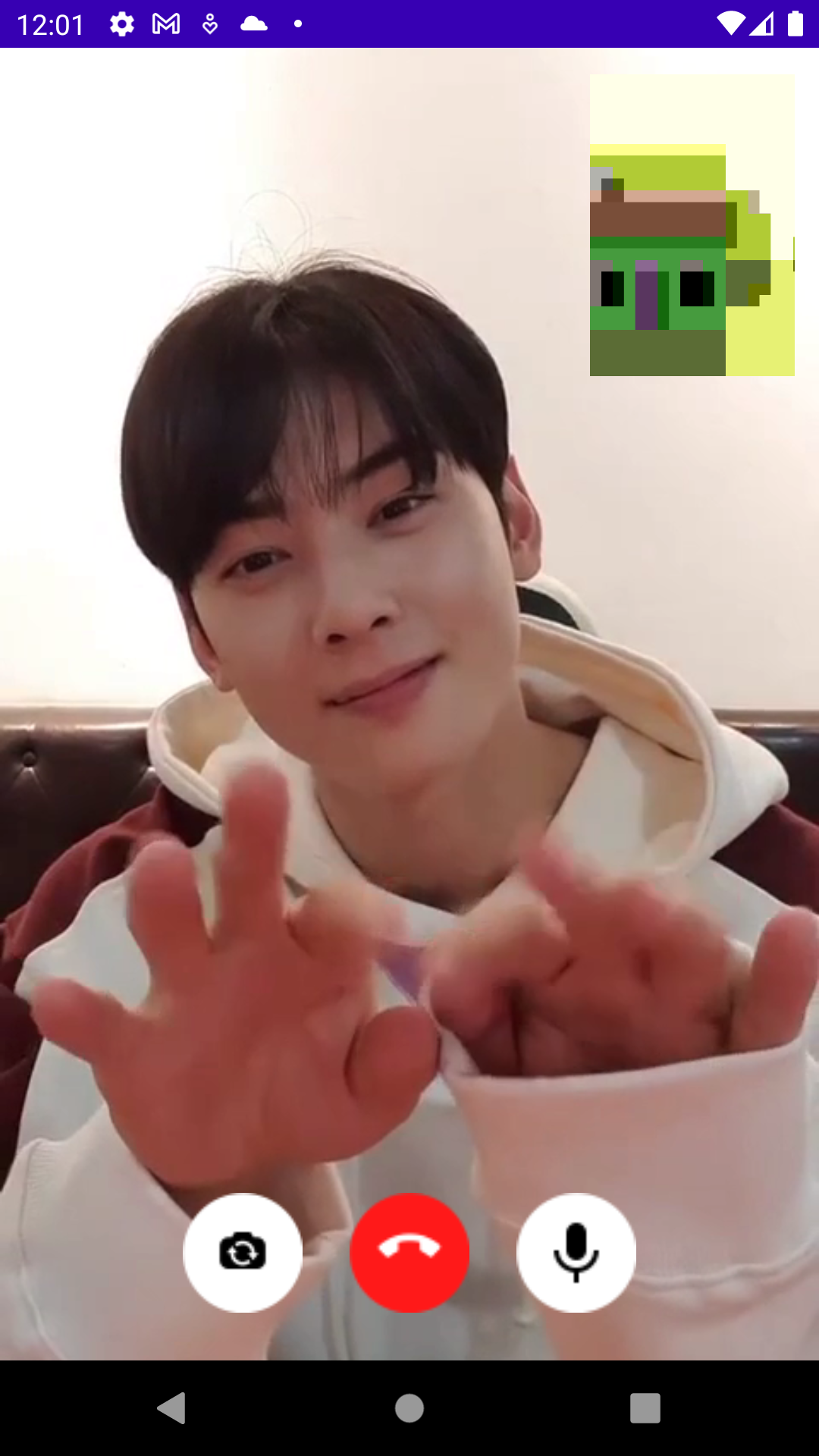 اسکرین شات 2 برنامه Cha Eun Woo Fake Video Call