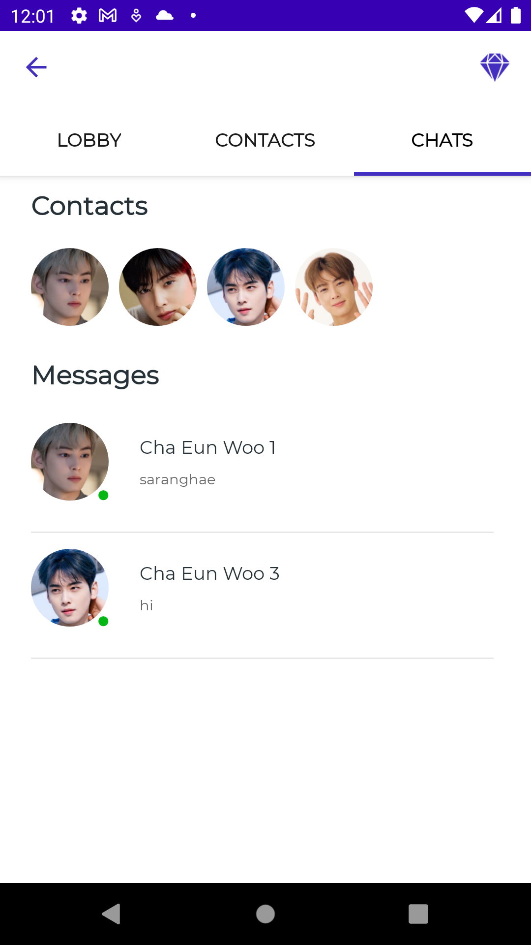 اسکرین شات 5 برنامه Cha Eun Woo Fake Video Call