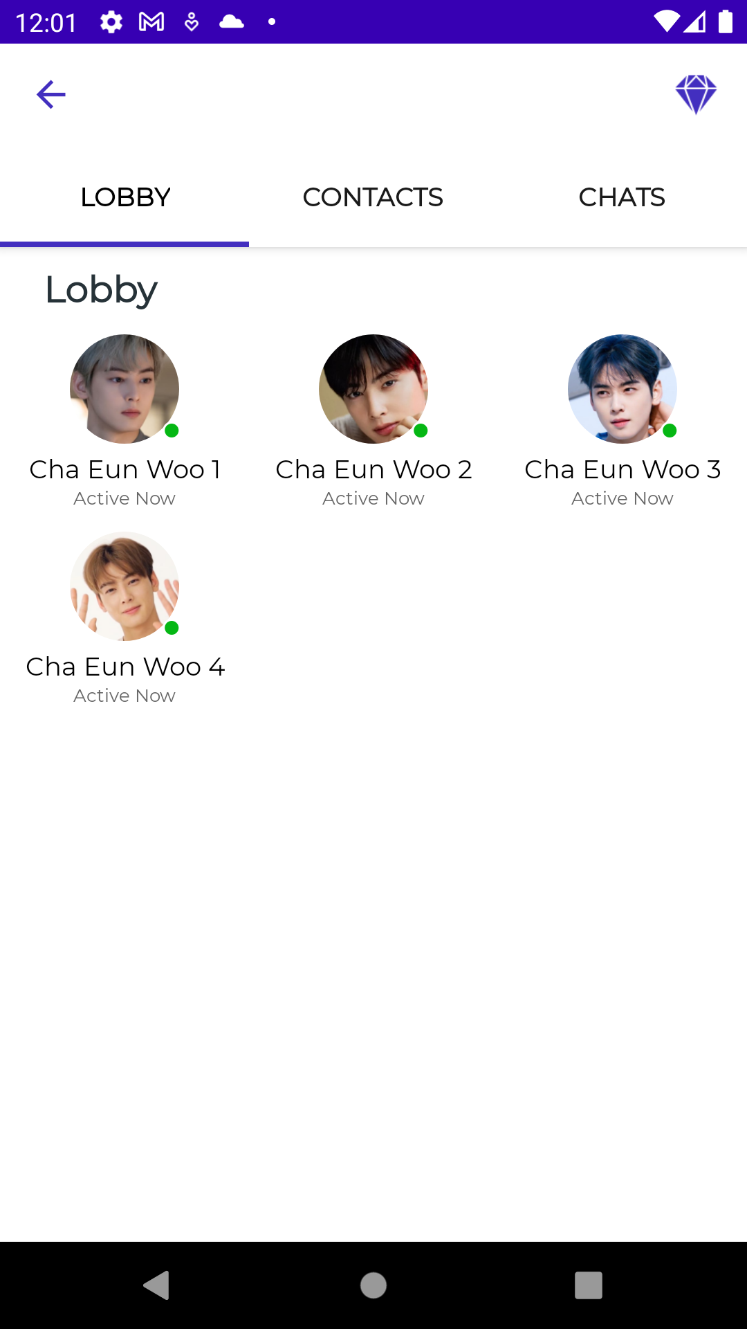 اسکرین شات 3 برنامه Cha Eun Woo Fake Video Call