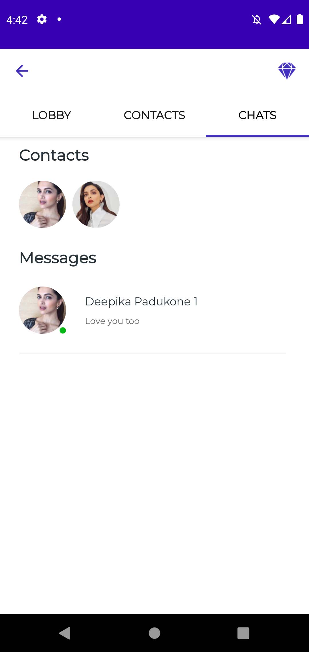 اسکرین شات 6 برنامه Deepika Padukone Video Call