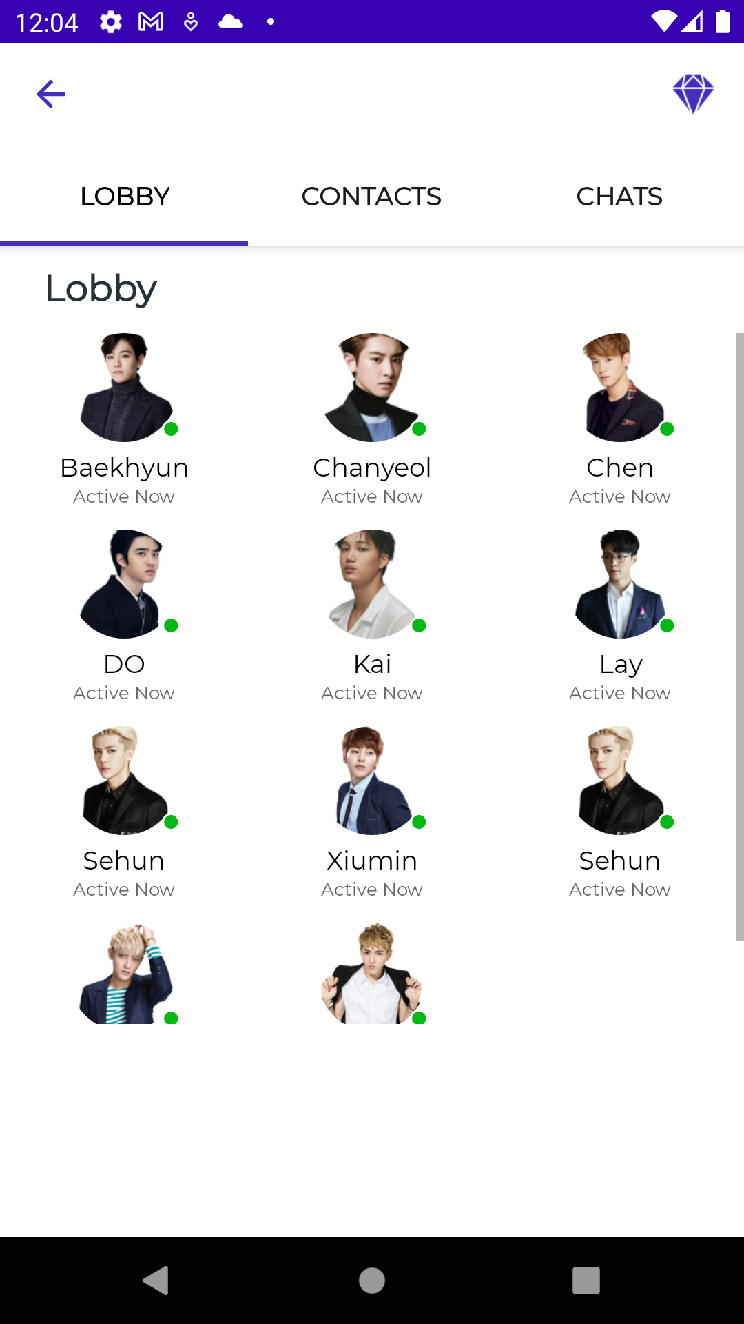اسکرین شات 5 برنامه EXO - Fake Chat & Video Call