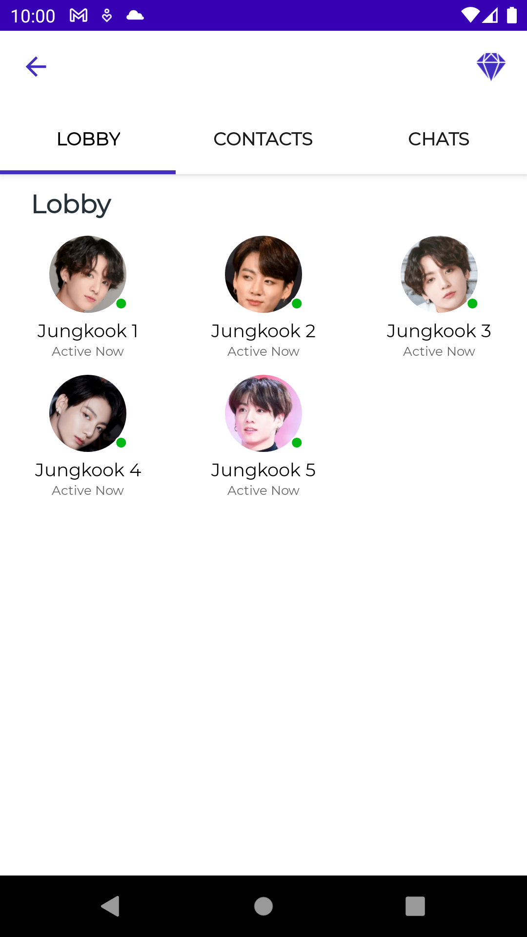 اسکرین شات 4 برنامه Jeon Jungkook Fake Video Call