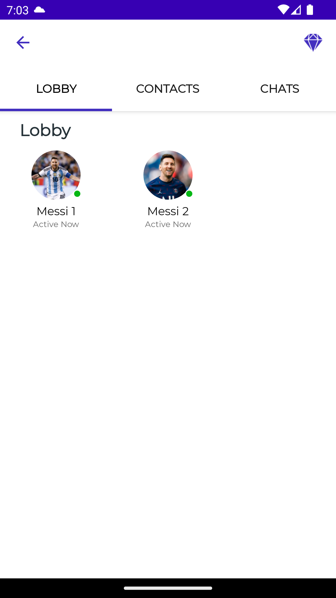 اسکرین شات 4 برنامه Lionel Messi Fake Video Call