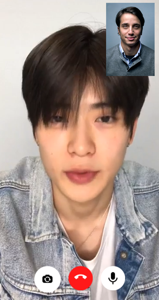 اسکرین شات 1 برنامه NCT Fake Chat & Video Call