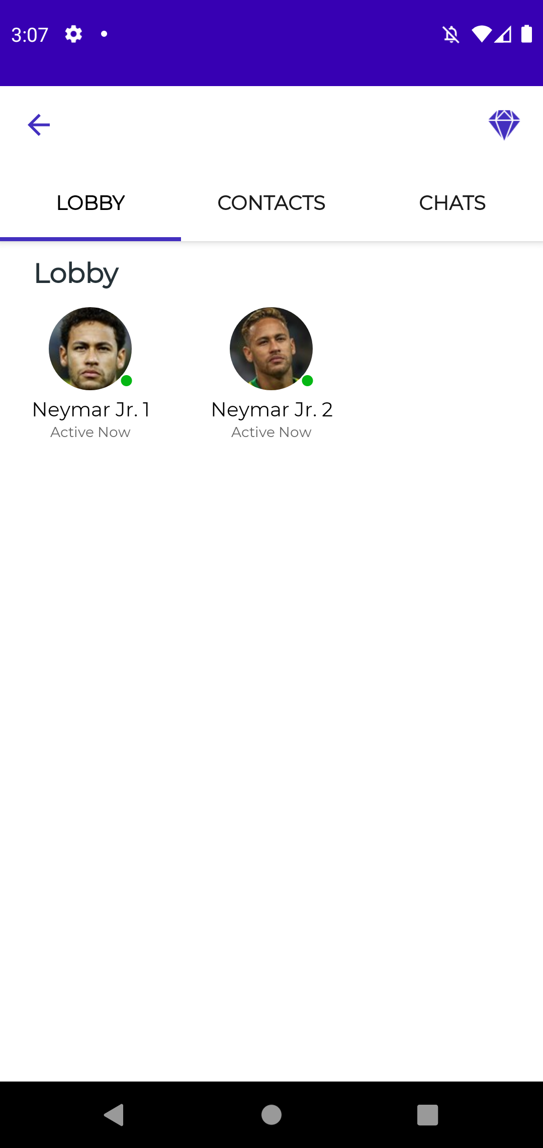 اسکرین شات 3 برنامه Neymar Fake Chat & Video Call