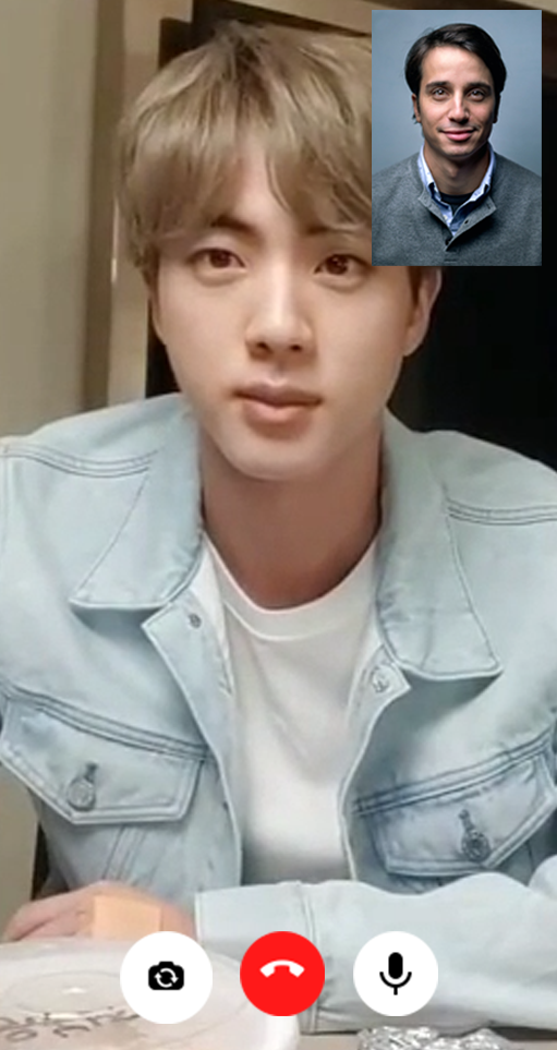 اسکرین شات 1 برنامه Park Jimin Fake Video Call