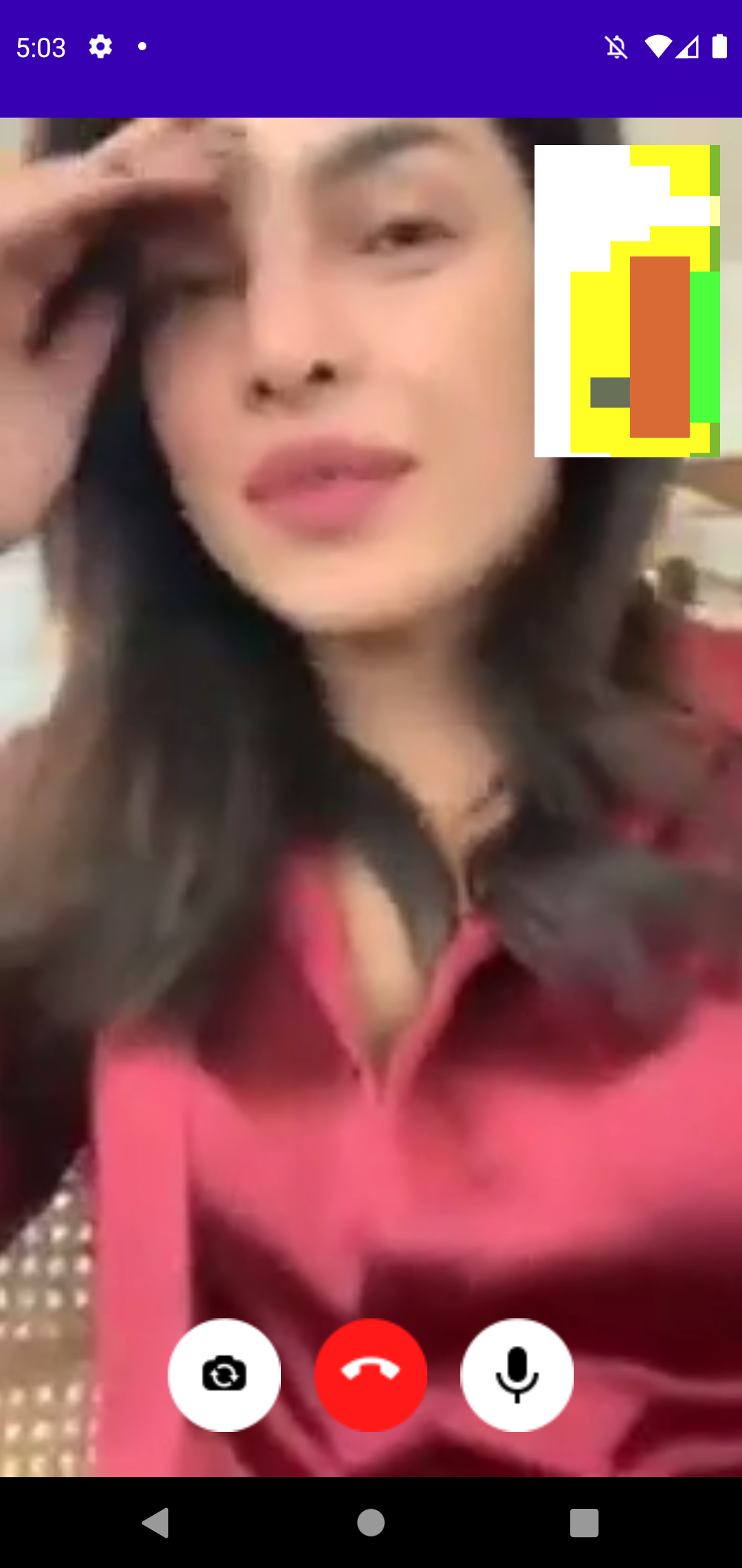 اسکرین شات 4 برنامه Priyanka Chopra Video Call