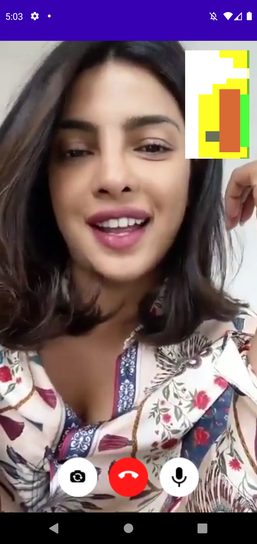 اسکرین شات 3 برنامه Priyanka Chopra Video Call