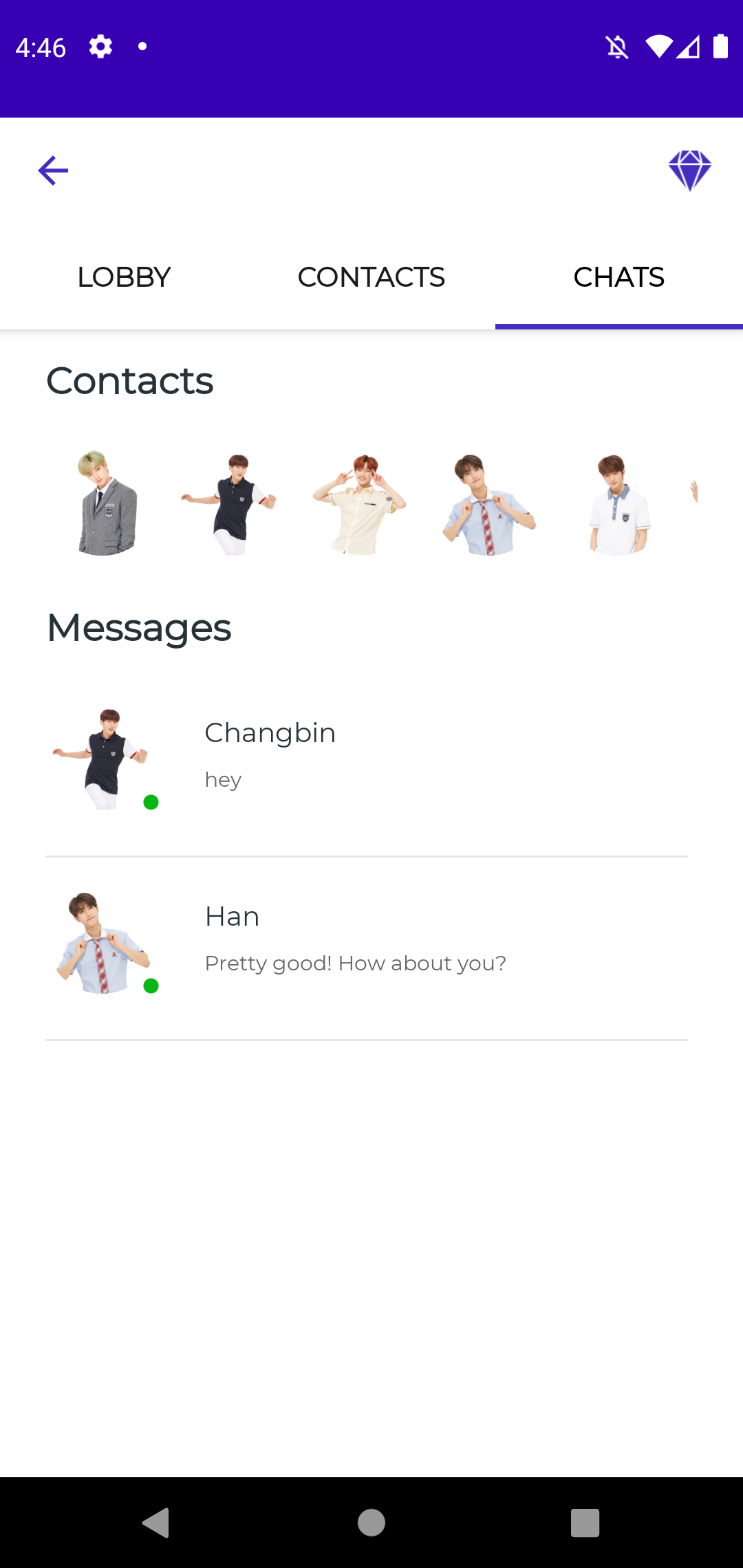 اسکرین شات 5 برنامه Stray Kids Chat & Video Call