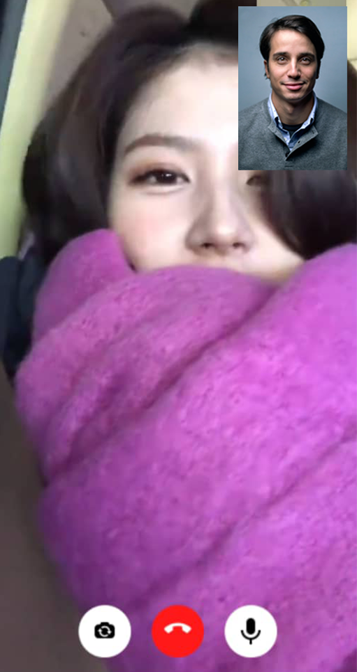 اسکرین شات 2 برنامه Twice - Fake Chat & Video Call