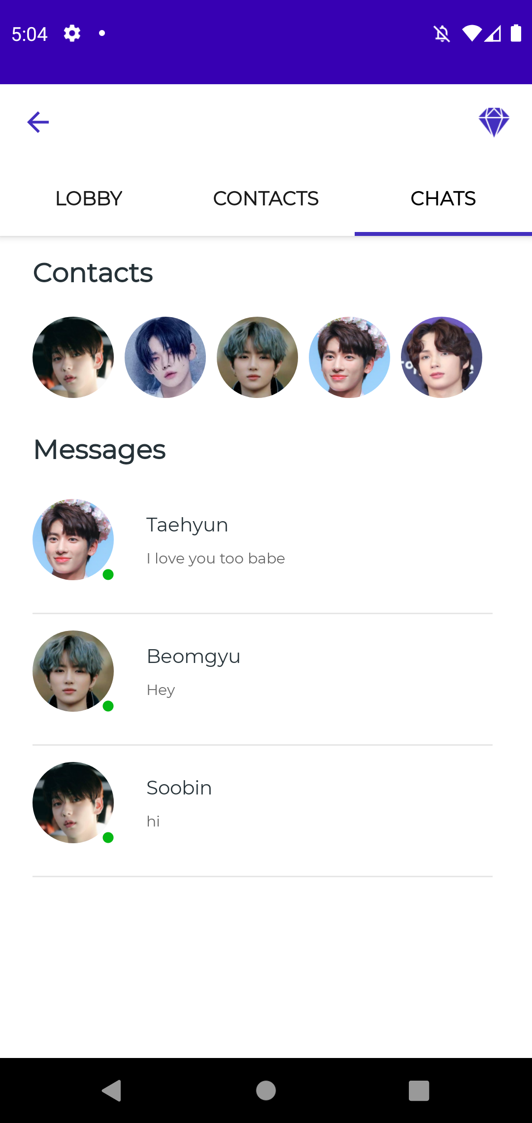 اسکرین شات 6 برنامه TXT - Fake Chat & Video Call