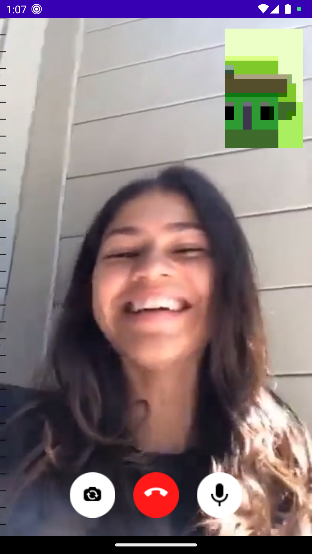 اسکرین شات 2 برنامه Zendaya Fake Chat & Video Call
