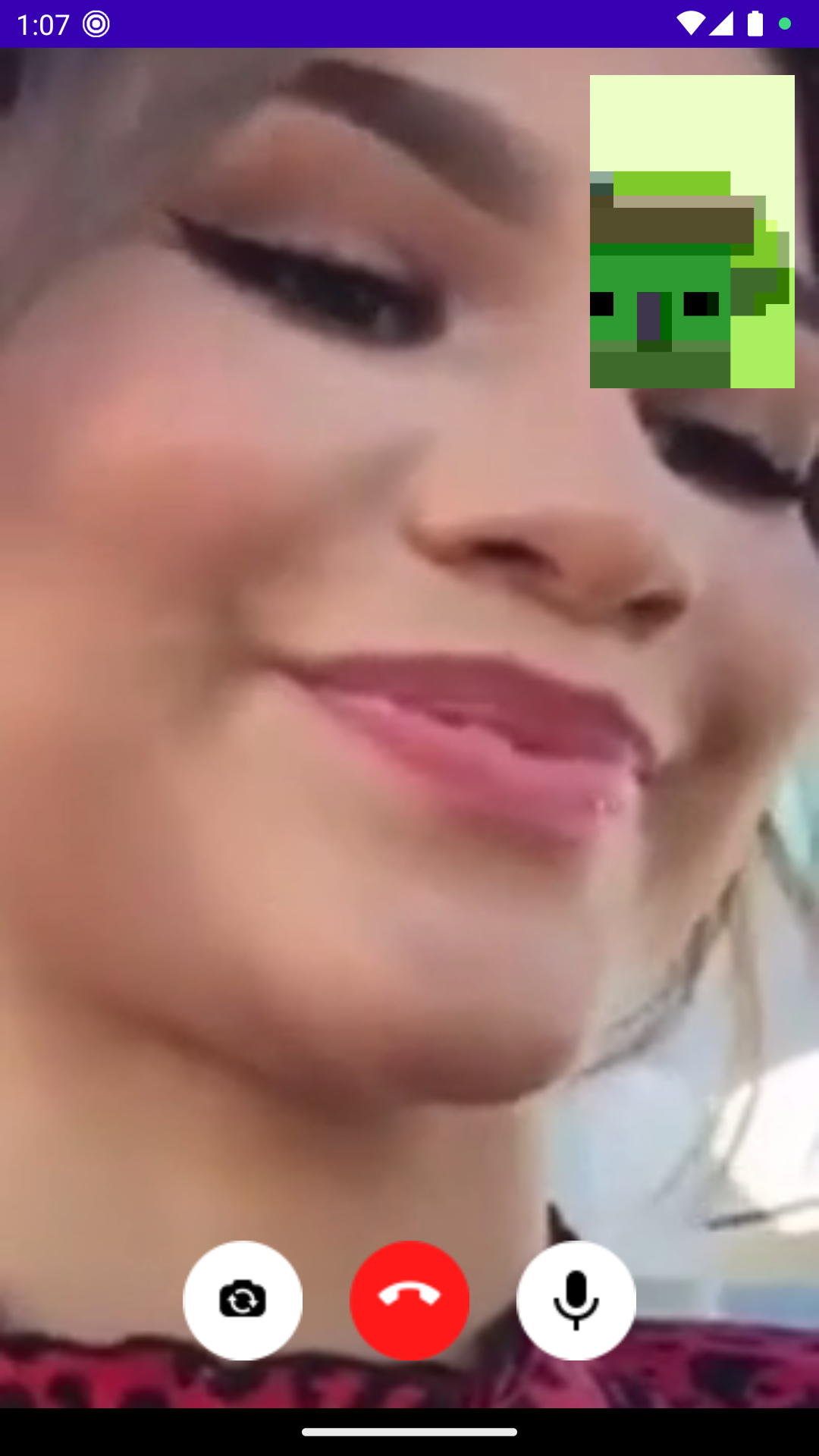 اسکرین شات 1 برنامه Zendaya Fake Chat & Video Call