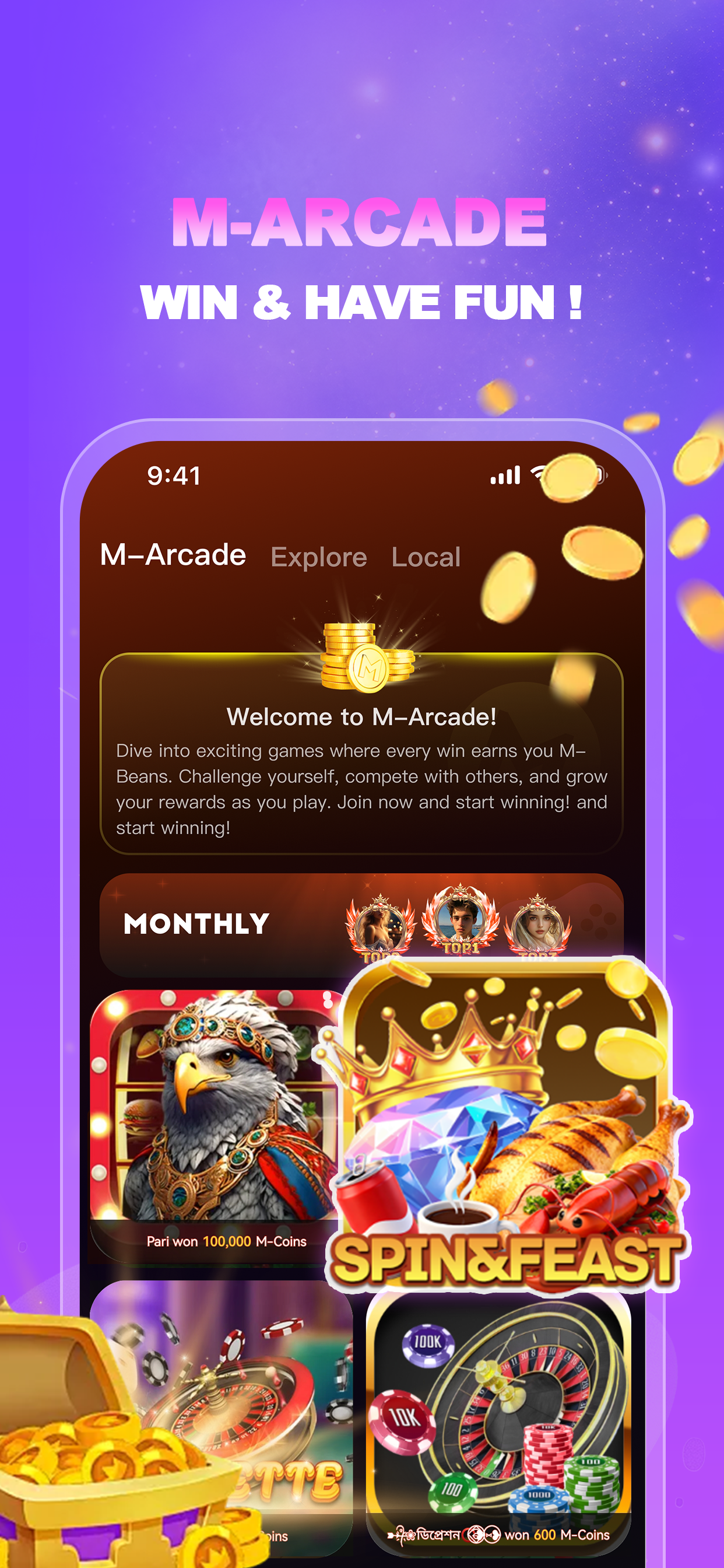 اسکرین شات 2 بازی AYO: Games & Voice Rooms