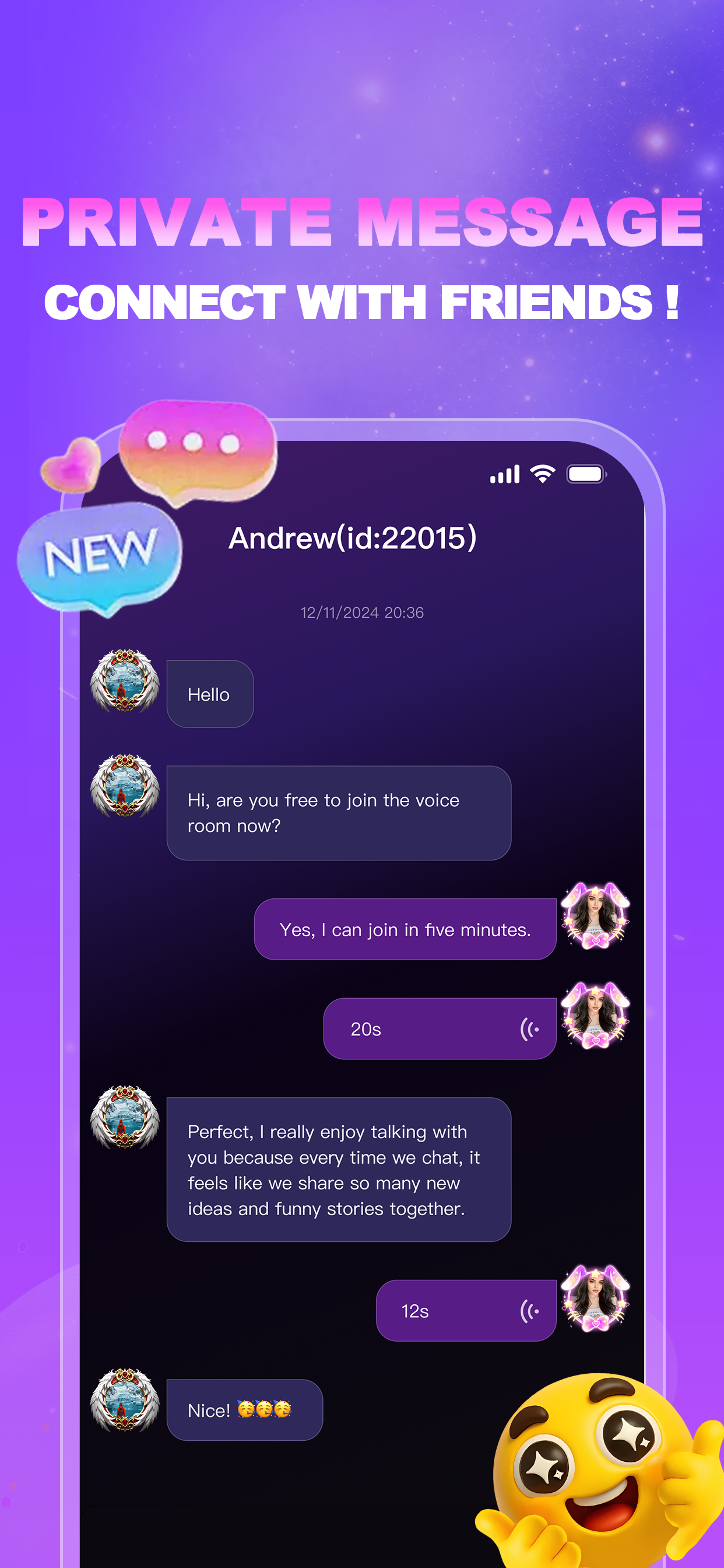 اسکرین شات 5 بازی AYO: Games & Voice Rooms