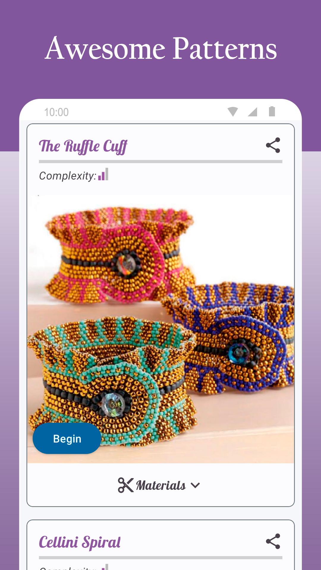 اسکرین شات 1 برنامه Beading & Jewelry Making