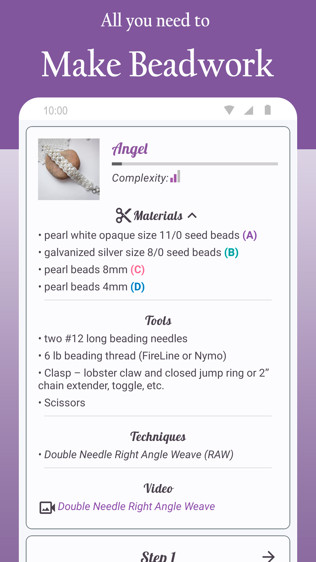 اسکرین شات 3 برنامه Beading & Jewelry Making