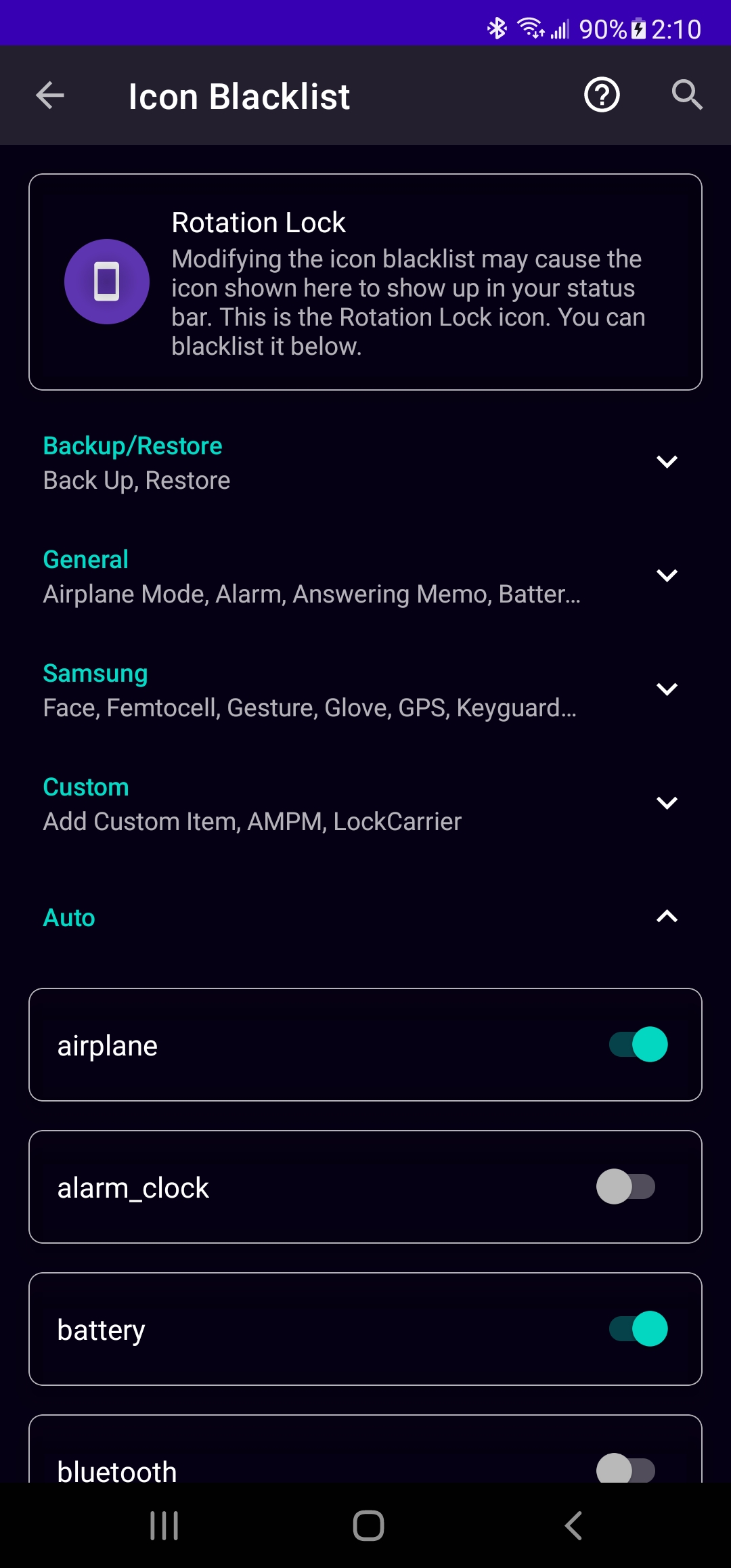 اسکرین شات 4 برنامه SystemUI Tuner