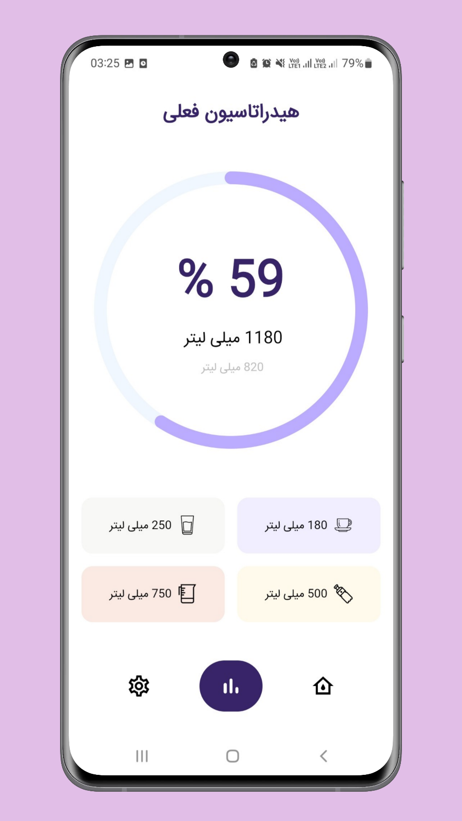 اسکرین شات 2 برنامه برنامه یادآوری آب