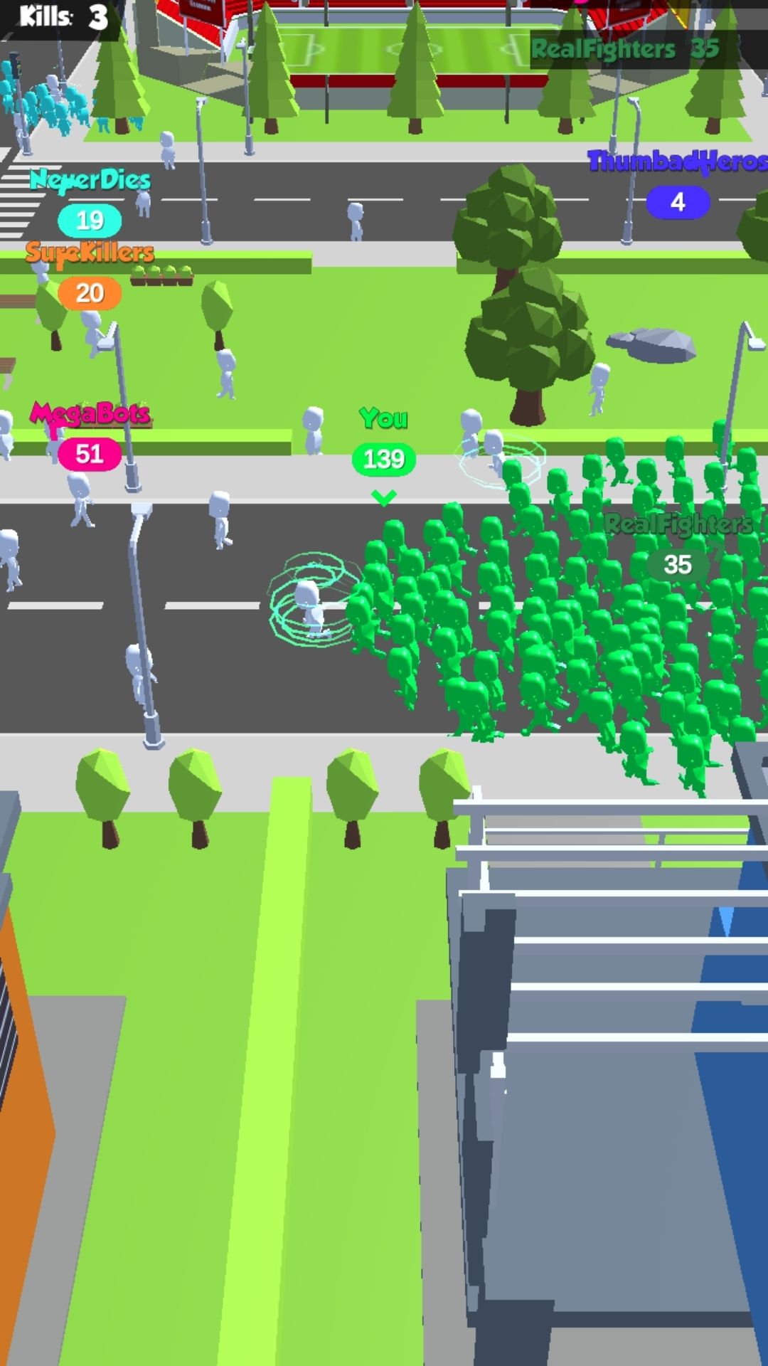 اسکرین شات 4 بازی Crowd Rush - City of Town