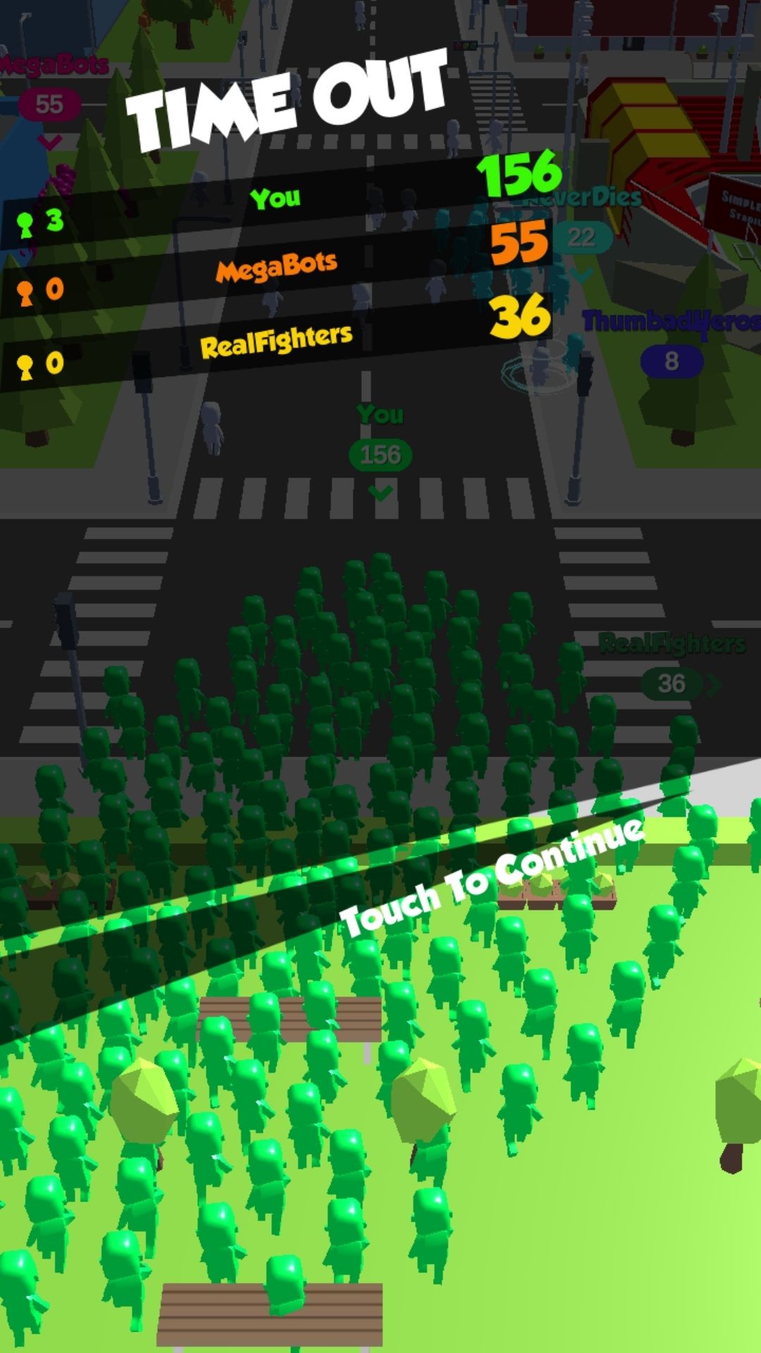 اسکرین شات 3 بازی Crowd Rush - City of Town
