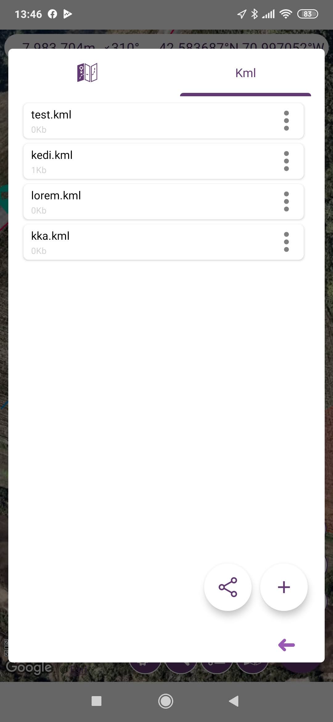 اسکرین شات 3 برنامه Area & Distance Measure