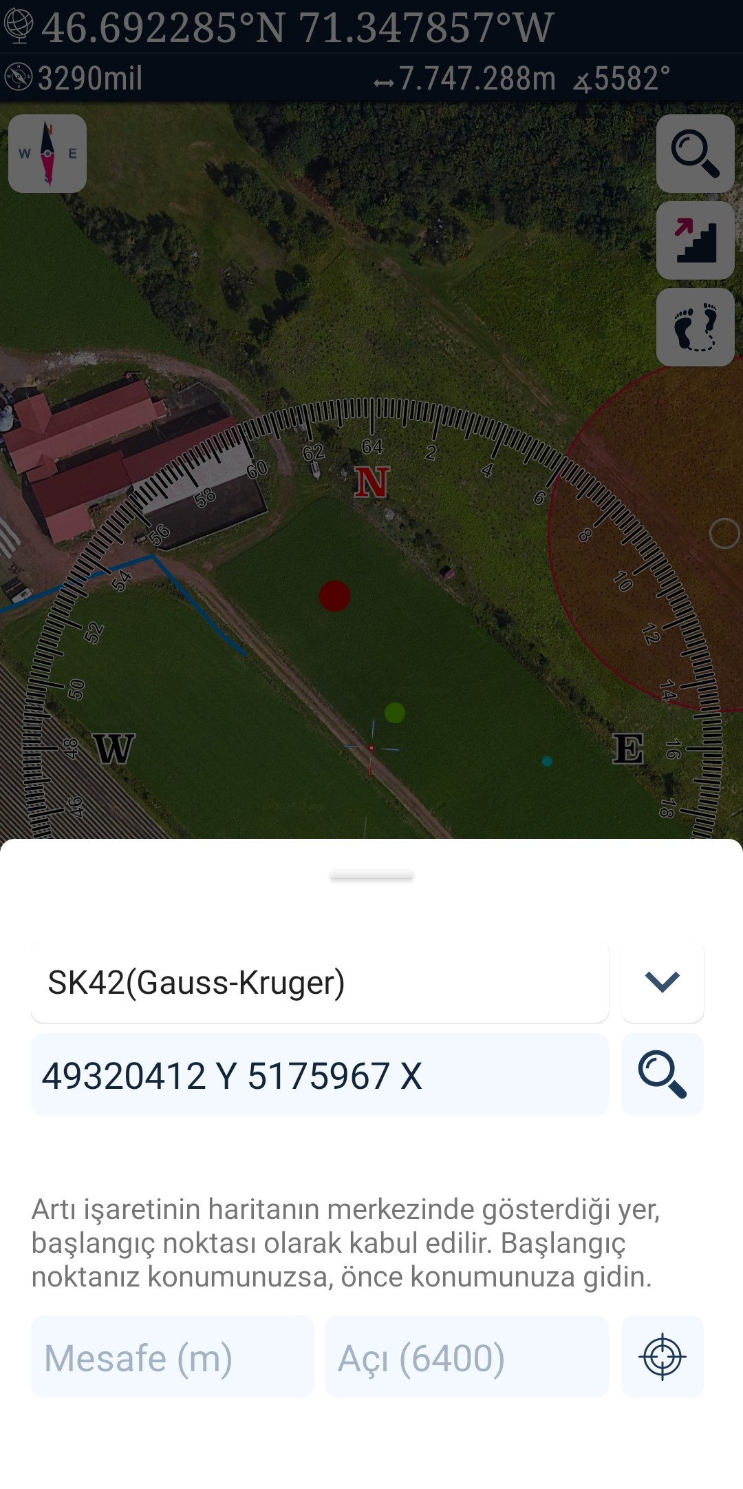 اسکرین شات 5 برنامه Mgrs & Utm Map