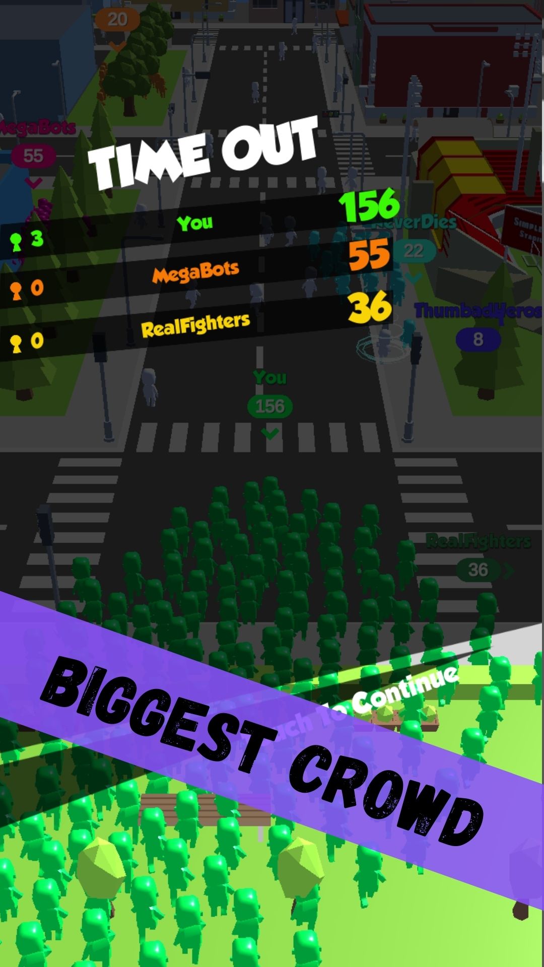اسکرین شات 2 بازی Crowd Join Run Clash City Count Master Running 3D
