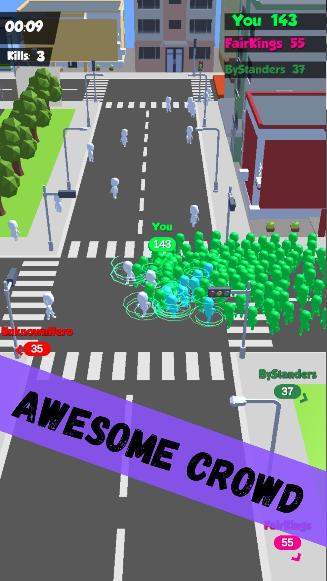 اسکرین شات 3 بازی Crowd Join Run Clash City Count Master Running 3D