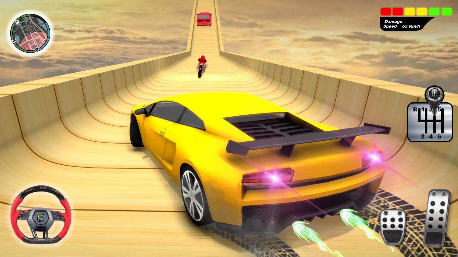اسکرین شات 1 بازی Car Stunt Ramp Race: Car Games