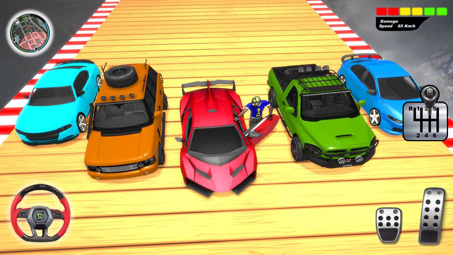 اسکرین شات 5 بازی Car Stunt Ramp Race: Car Games