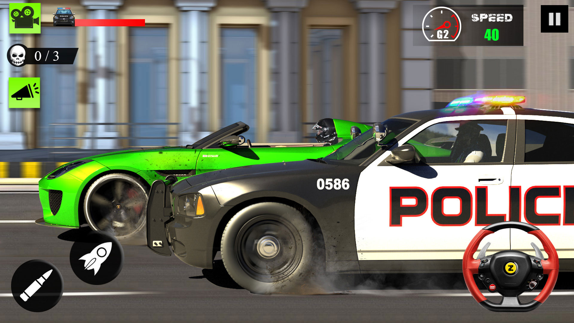 اسکرین شات 6 برنامه Police Chase Car Games