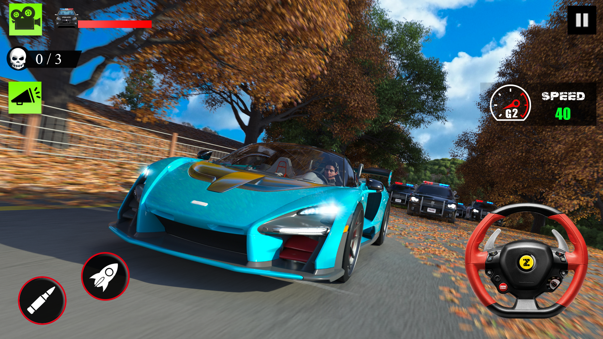 اسکرین شات 3 برنامه Police Chase Car Games