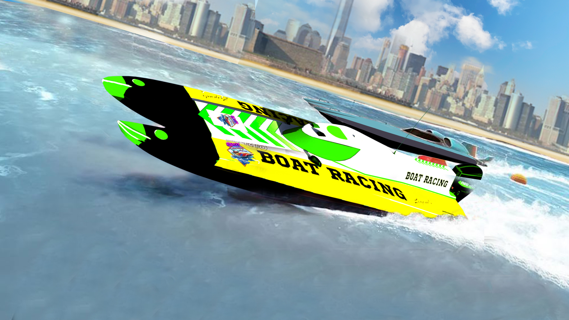 اسکرین شات 2 بازی Ski Boat Racing: Jet Boat Game