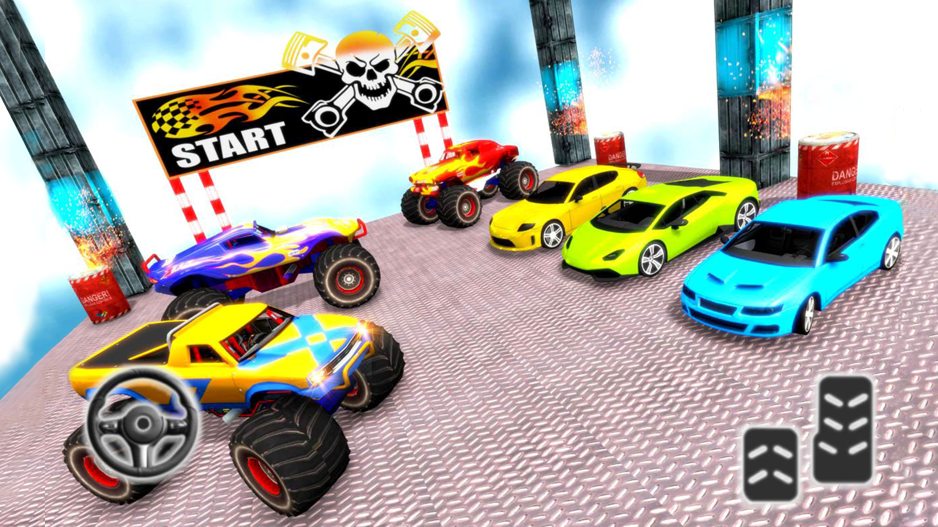 اسکرین شات 5 برنامه Car Racing Stunt 3d: Car Games