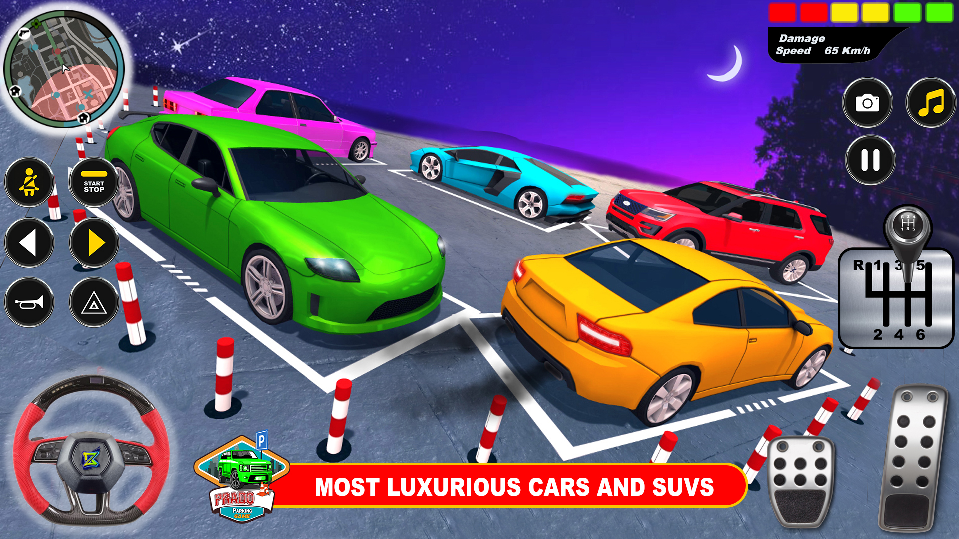 اسکرین شات 4 برنامه Prado Parking Game: Car Games