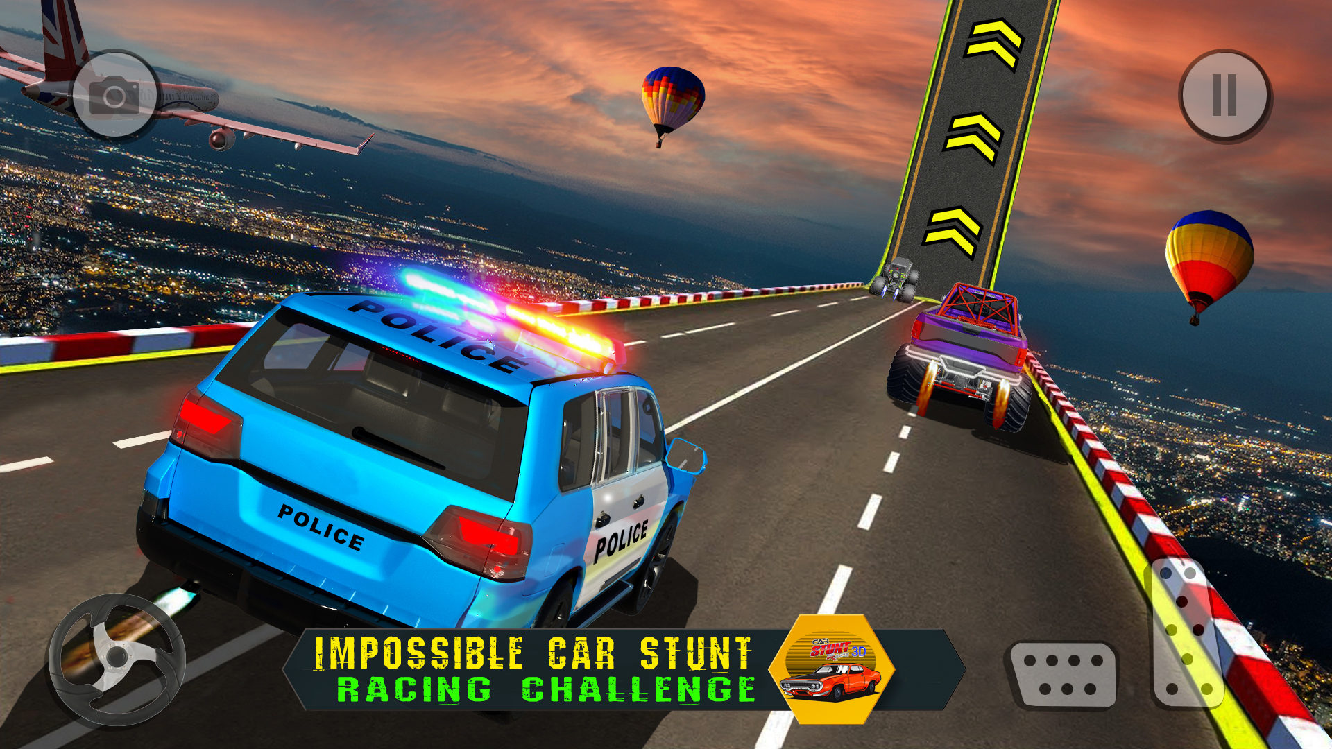 اسکرین شات 3 بازی Car Stunt Race 3d - Car Games