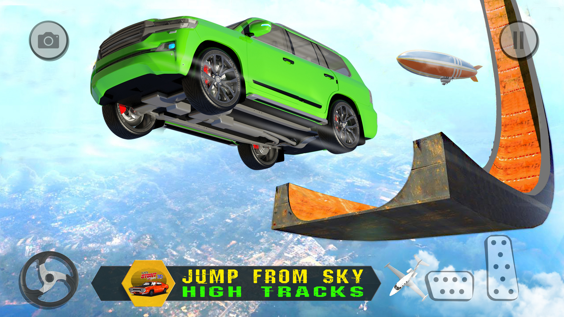 اسکرین شات 2 بازی Car Stunt Race 3d - Car Games