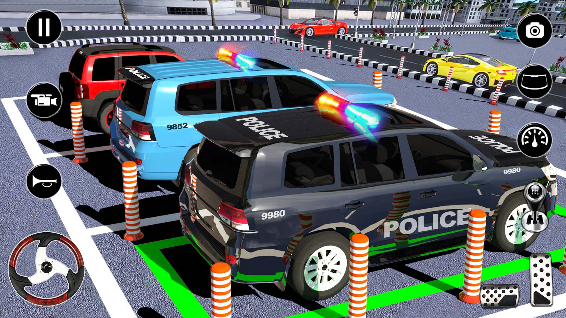 اسکرین شات 5 بازی Police Prado Parking Car Games