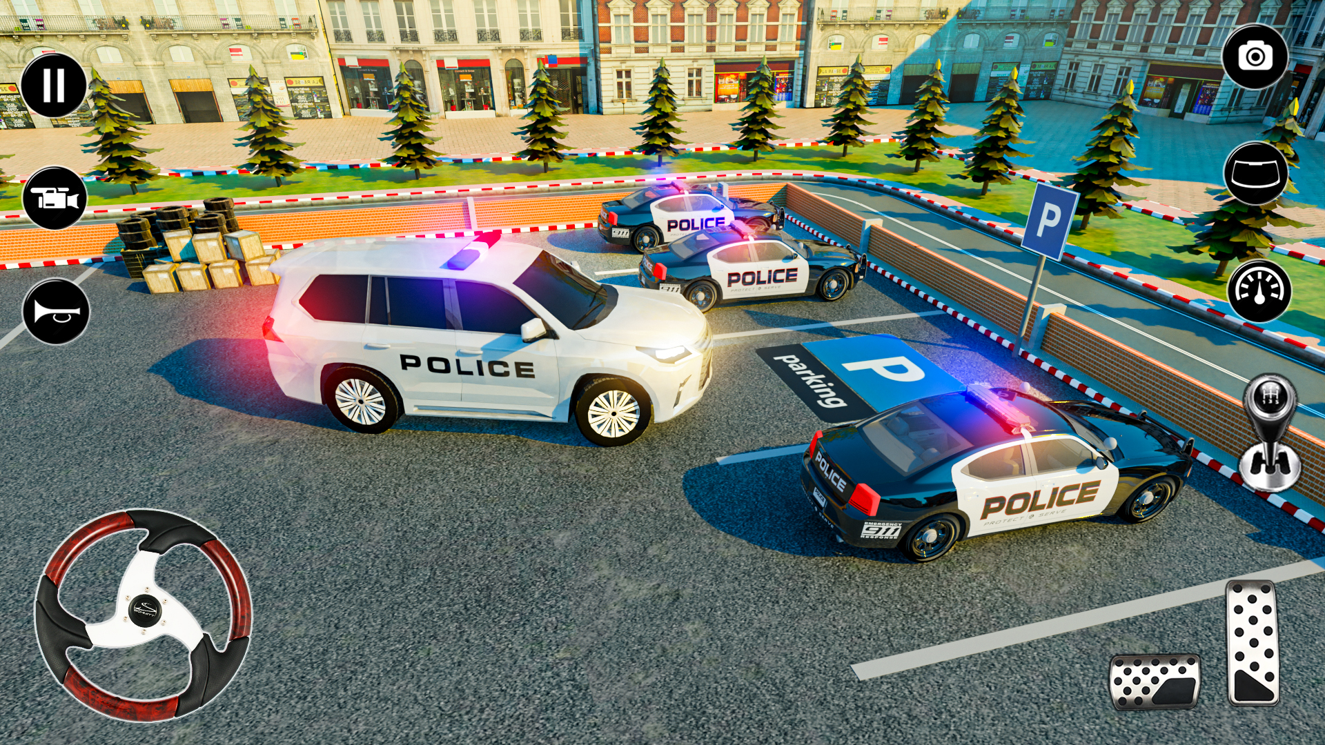 اسکرین شات 1 بازی Police Prado Parking Car Games