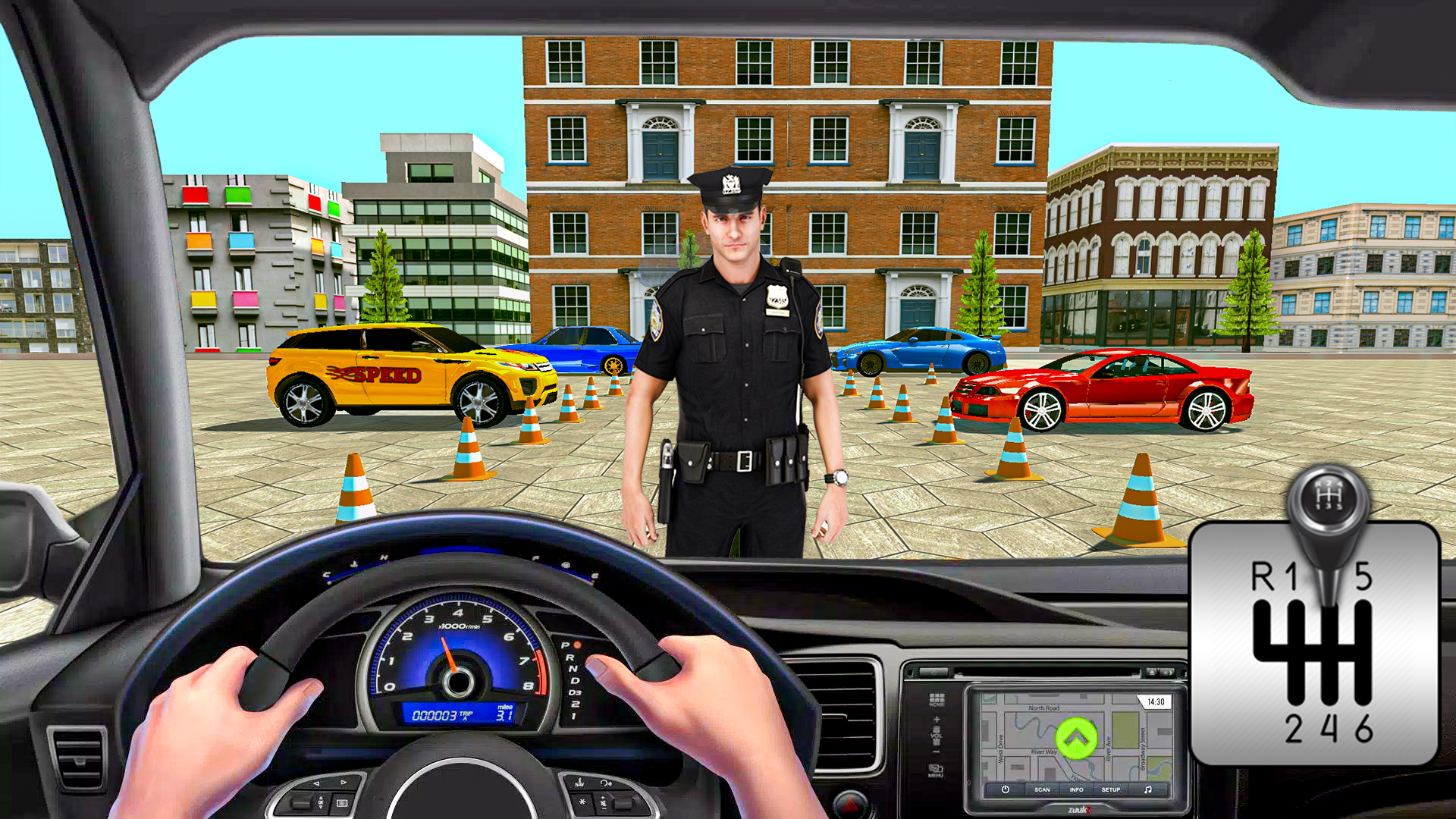 اسکرین شات 3 بازی Police Prado Parking Car Games