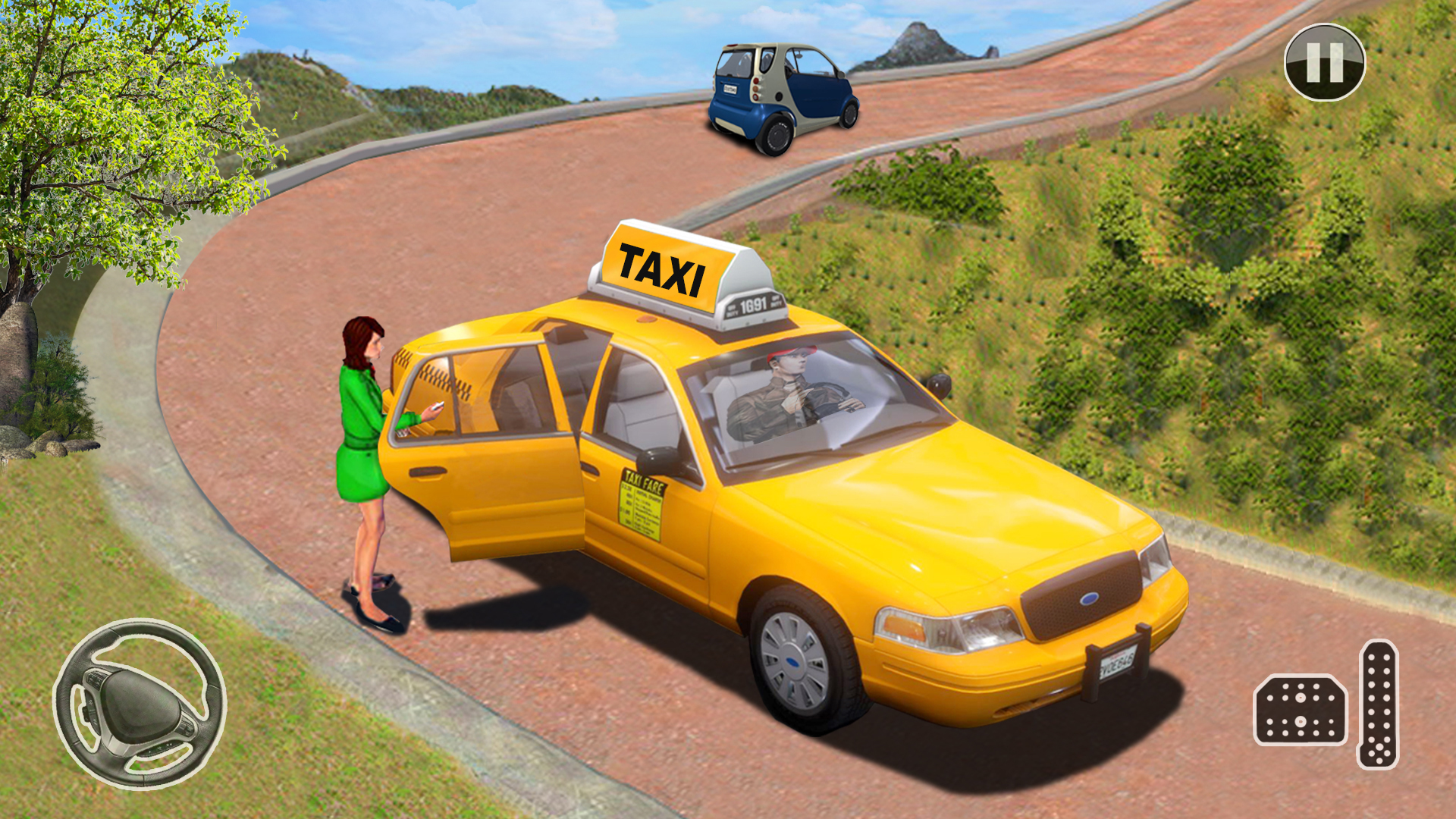 اسکرین شات 1 بازی Taxi Car Games Simulator
