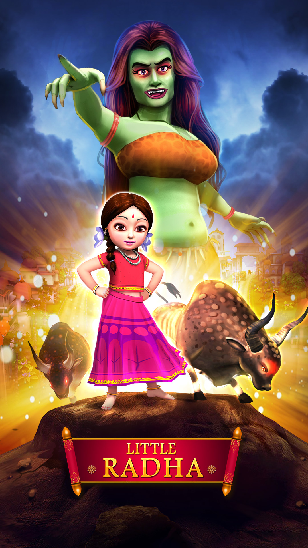 اسکرین شات 1 بازی Little Radha Run