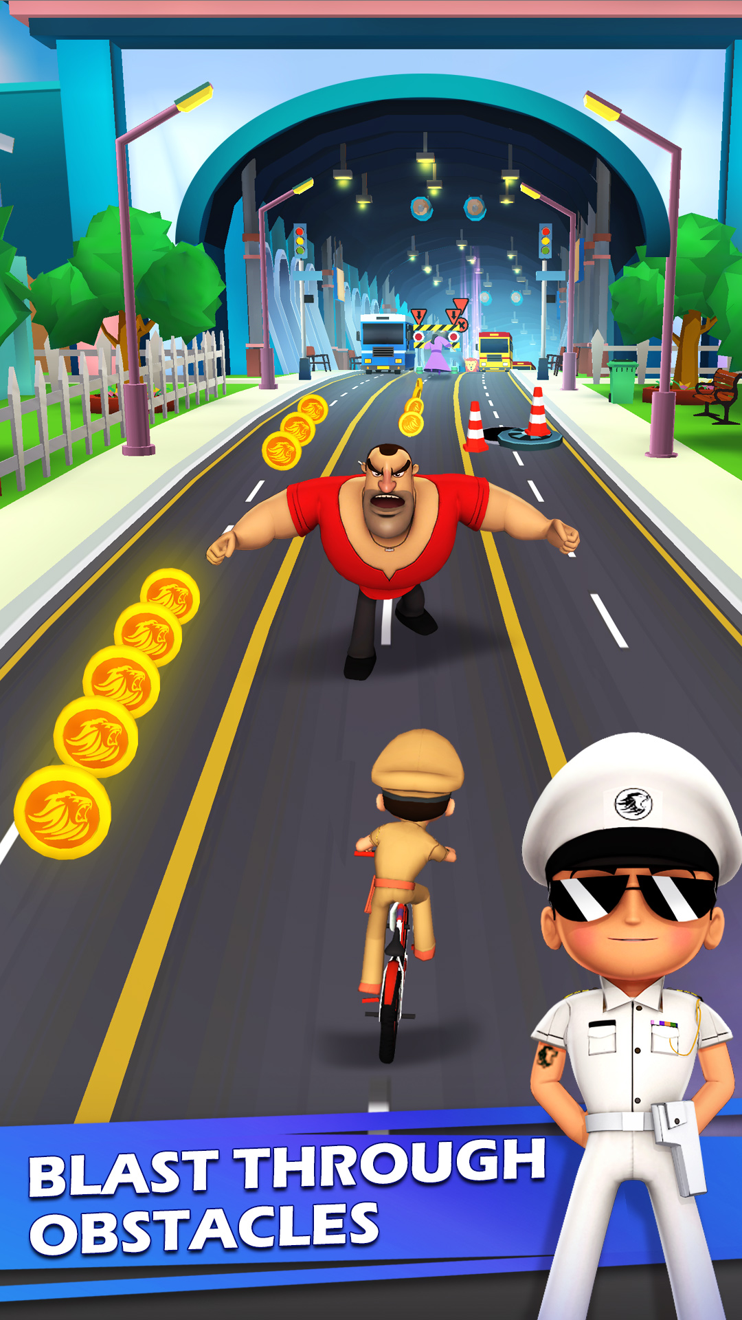 اسکرین شات 3 بازی Little Singham Cycle Race