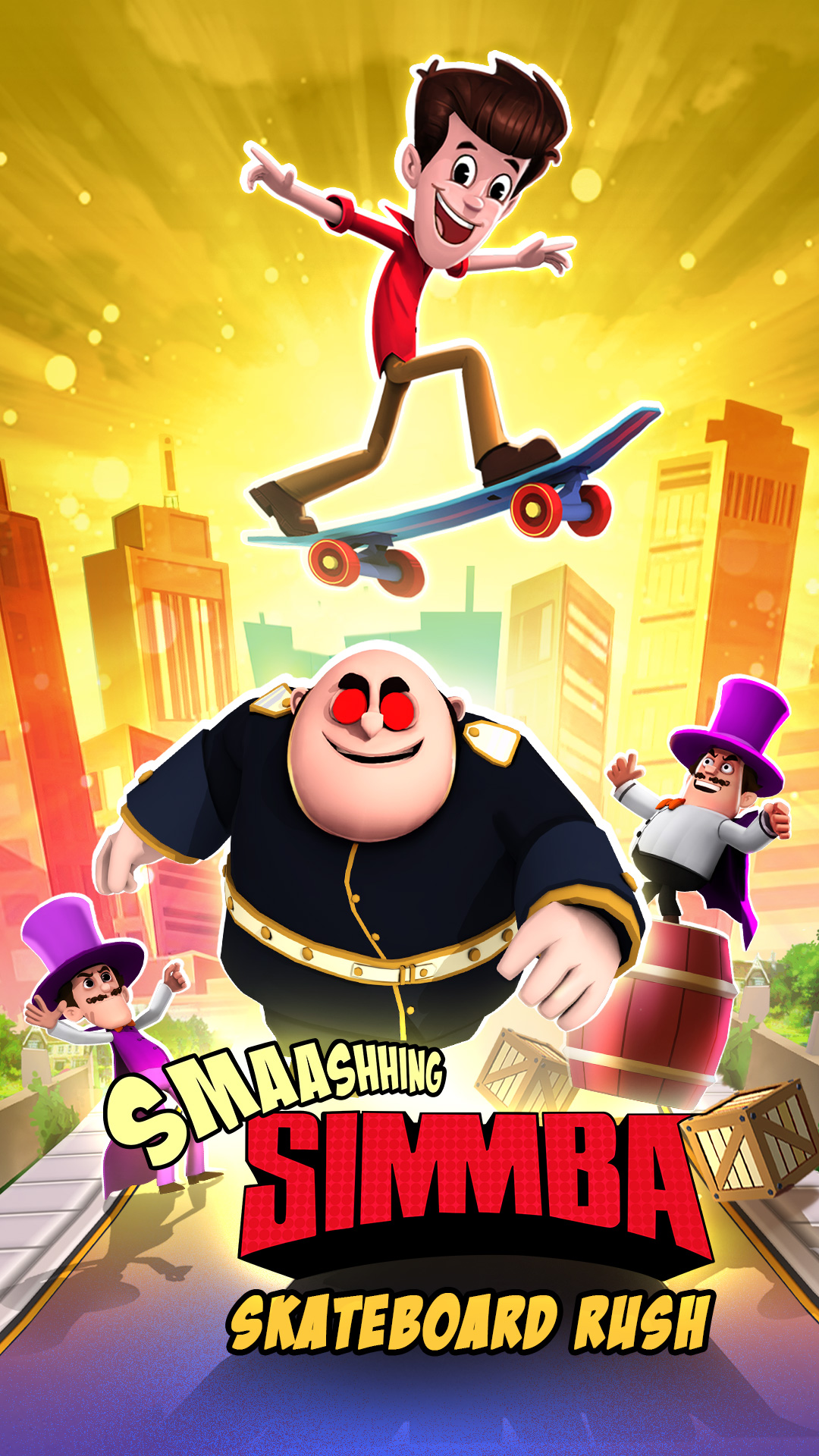 اسکرین شات 1 بازی Smaashhing Simmba - Skate Rush