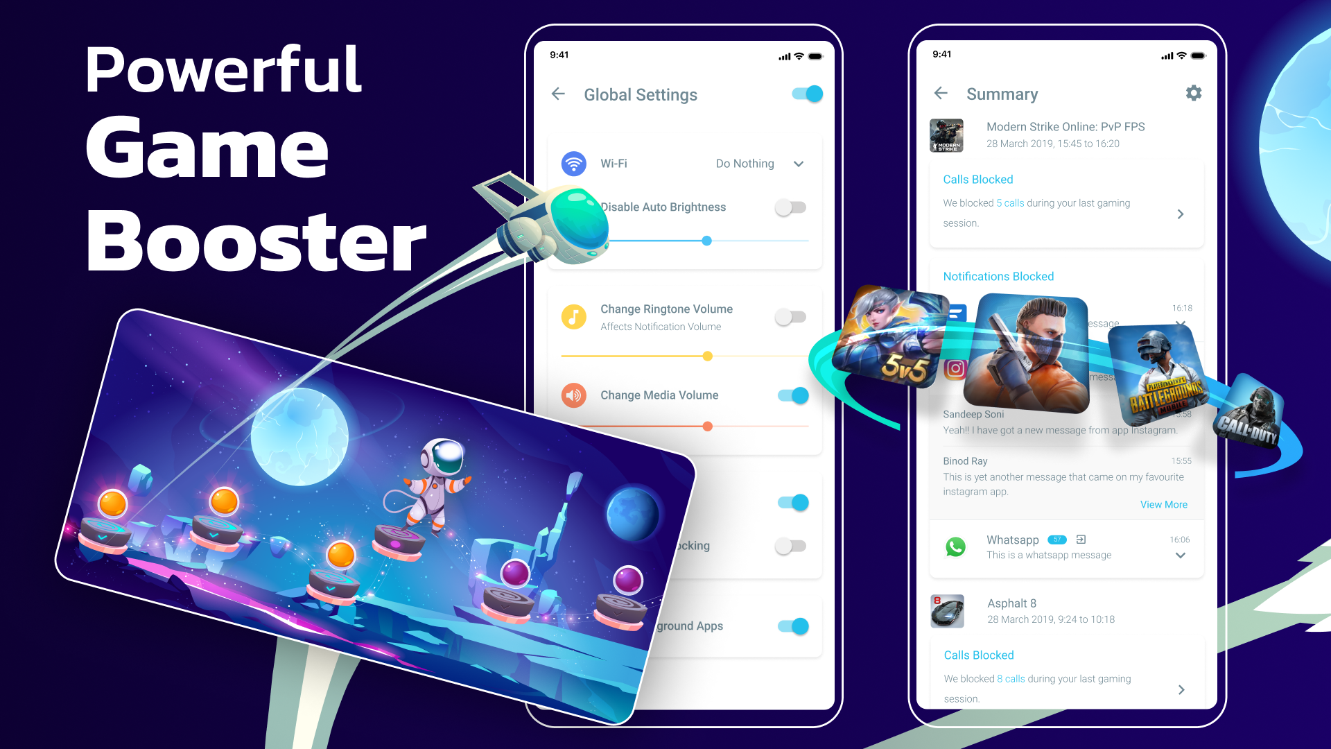 اسکرین شات 1 برنامه Gaming Mode - Game Booster PRO